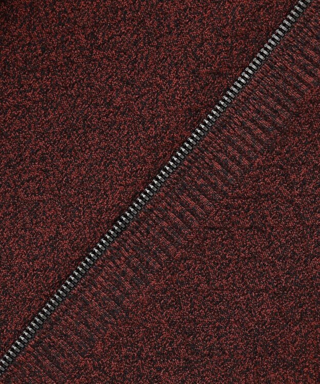 JOSEPH HOMME 【イージーケア】 ヴィスコースリンクス　ジップアップカーディガン ワイン系