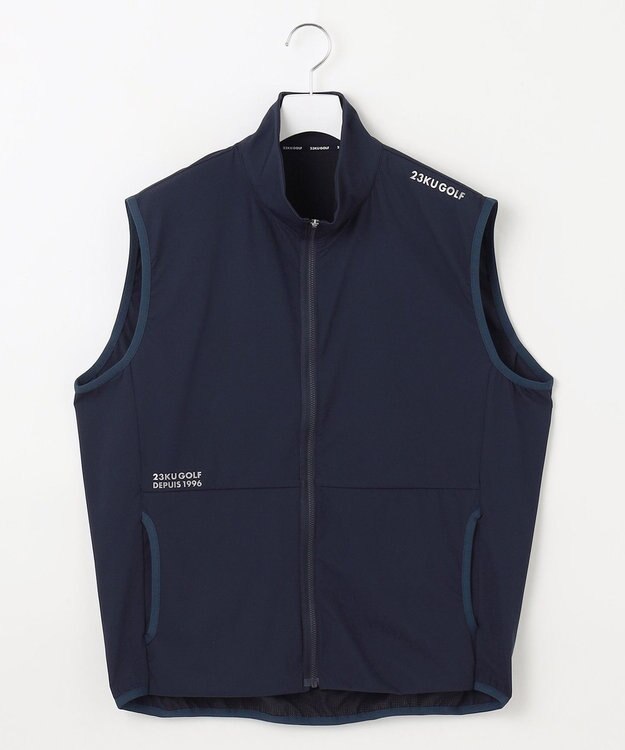 23区GOLF 【MEN】【ストレッチ/撥水】ライトベスト 清涼感と機能性 暑い季節もさわやかに ネイビー系