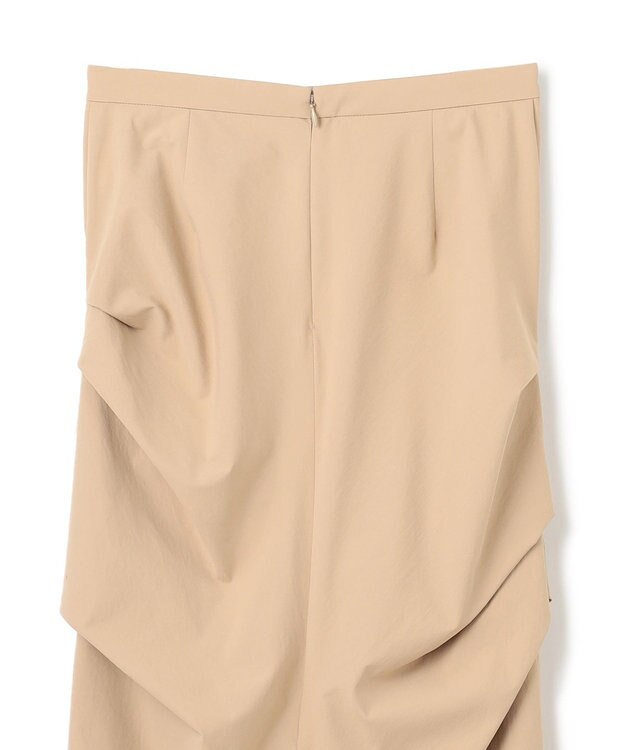 BEIGE， 【接触冷感/UVカット/洗える】YANN / サイドタックIラインロングスカート Beige