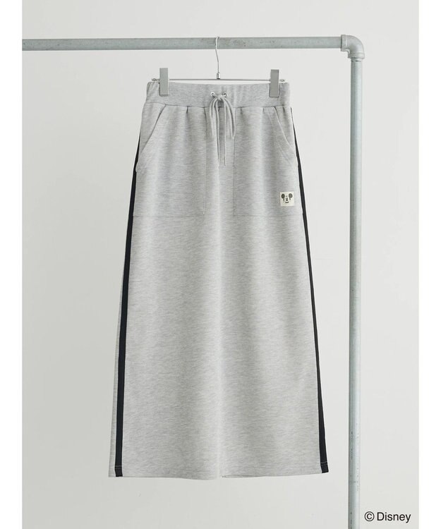 Green Parks Ｄｉｓｎｅｙ／ラメ裏毛ラインスカート Gray Mixture