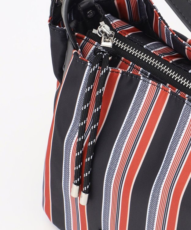 Y'SACCS マルチストライプ すっきりトート Sサイズ レッド