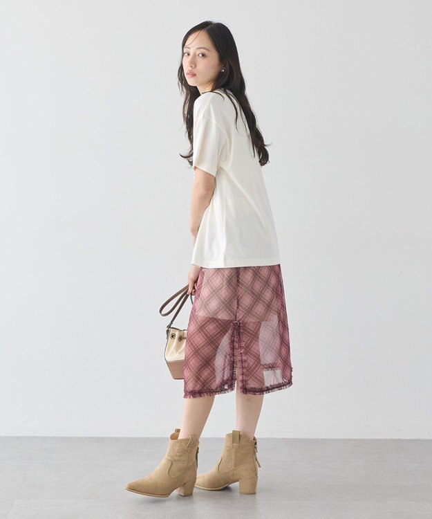 earth music&ecology 【WEB限定】レイヤードスカート(Short) Camouflage