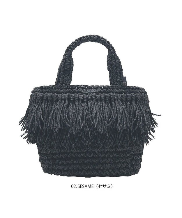 ROOTOTE 1151【カゴバッグ】LT.デリ.フリンジ.バスケット-C 02：セサミ