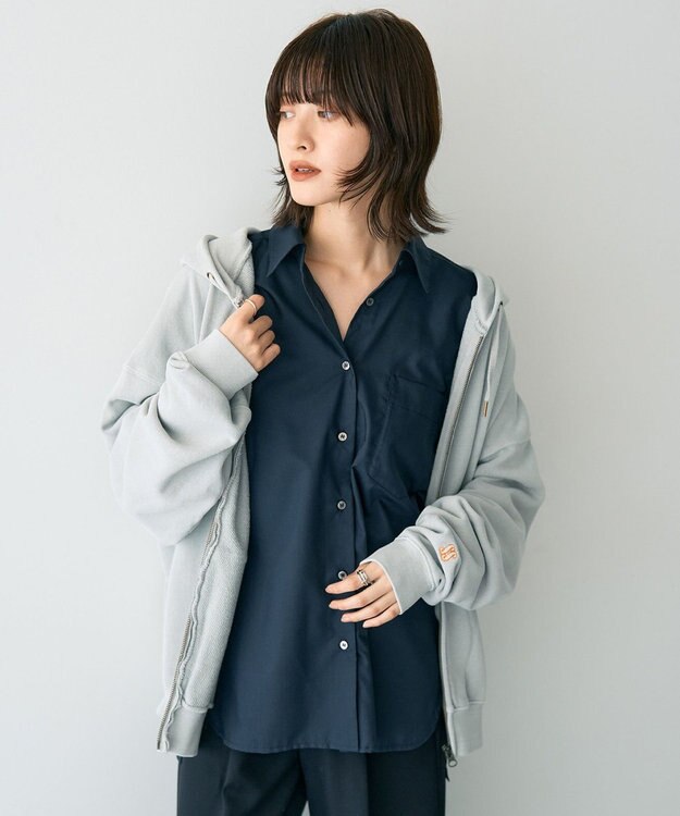 YECCA VECCA 【STAR＆STRIPE】ZIPフーディ Gray