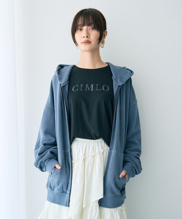 YECCA VECCA 【STAR＆STRIPE】ZIPフーディ Navy