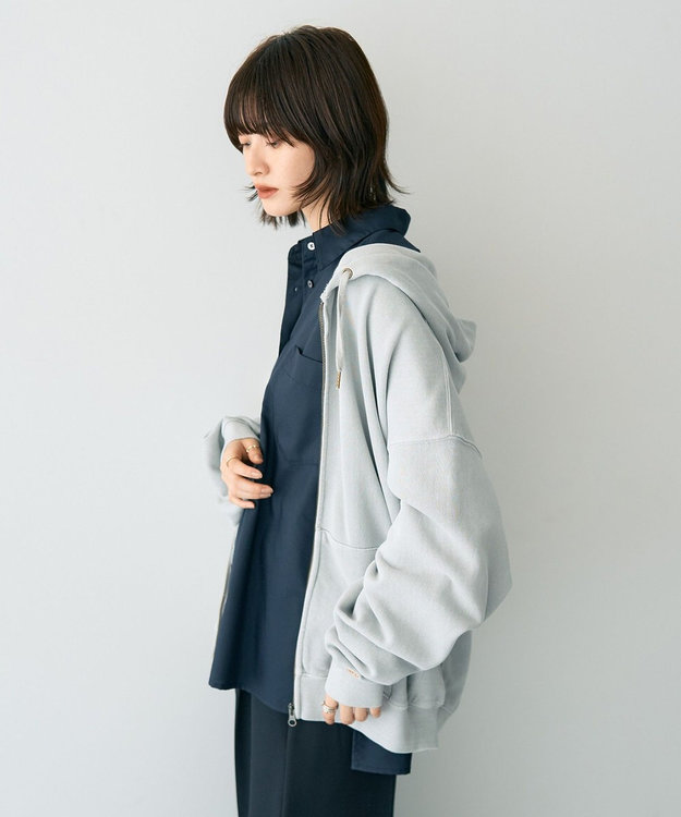 YECCA VECCA 【STAR＆STRIPE】ZIPフーディ Gray