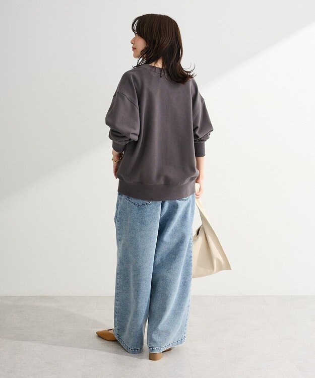 Green Parks ハーフＺｉｐ裏毛プルオーバー Charcoal Gray