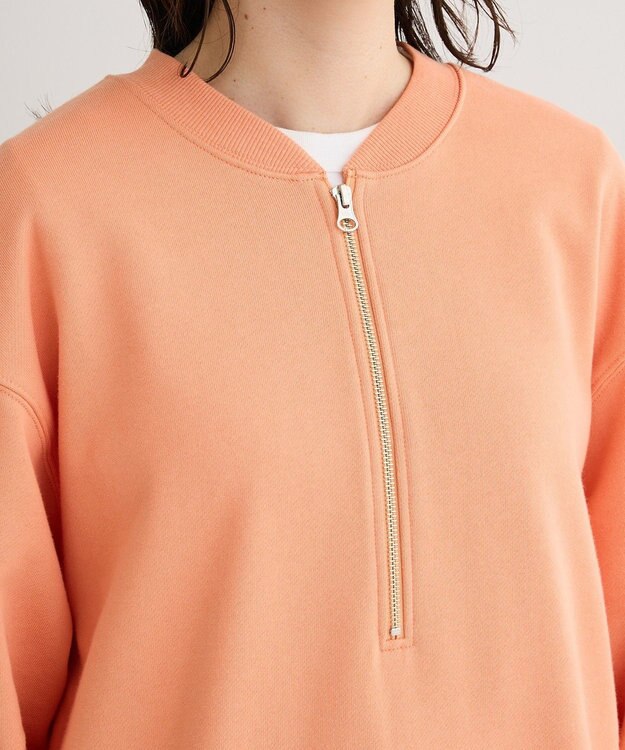 Green Parks ハーフＺｉｐ裏毛プルオーバー Orange