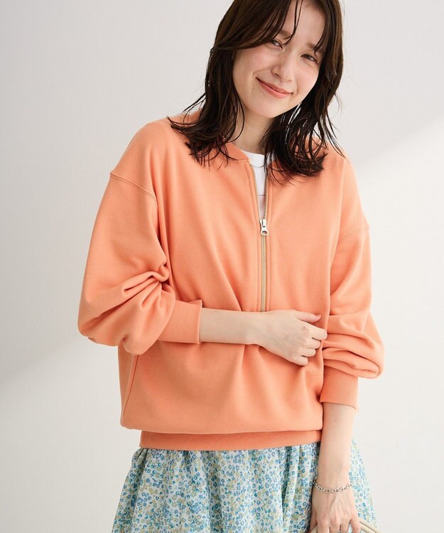 Green Parks ハーフＺｉｐ裏毛プルオーバー Orange