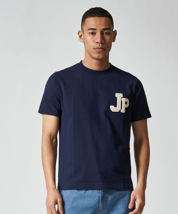 J.PRESS MEN J.PRESS サガラワッペンTシャツ ネイビー系
