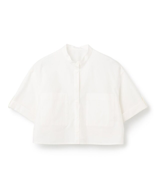 uncrave 【洗濯機洗い可】カラータイプライター ショートシャツ（uncrave WHITE） オフ