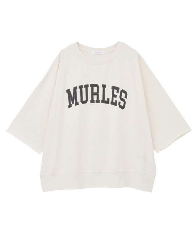 Green Parks ５分袖刺繍ロゴトレＴＥＥ Ivory