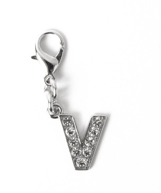 WEGO 【痛バ＆推し活グッズ】シルバービジューアルファベットDIYチャーム15ｍｍ 柄22