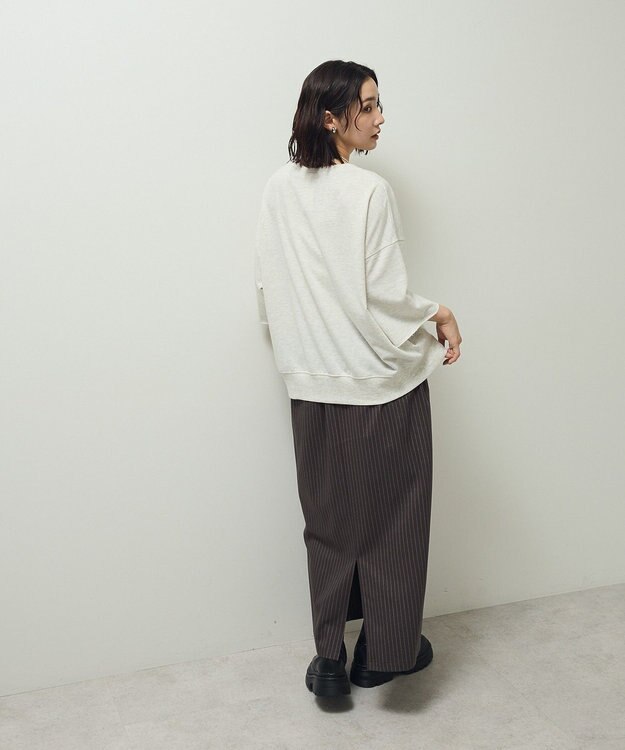 Green Parks ５分袖刺繍ロゴトレＴＥＥ Oatmeal