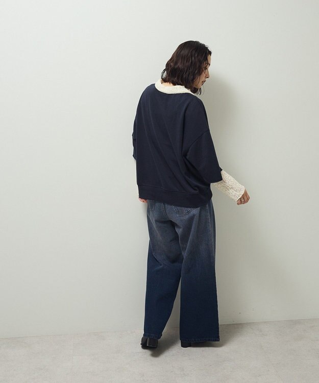 Green Parks ５分袖刺繍ロゴトレＴＥＥ Navy