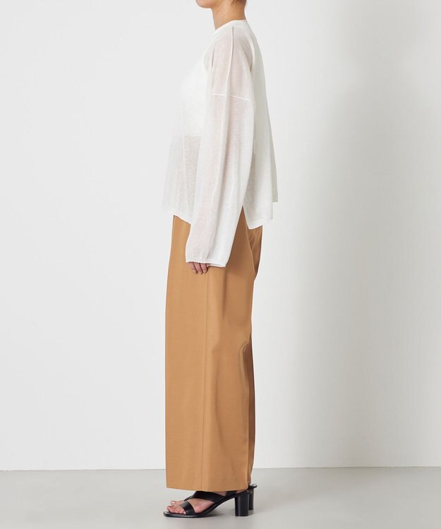 NAVE 【ReNAVE・洗える】シアーニット ロングスリーブ ホワイト系