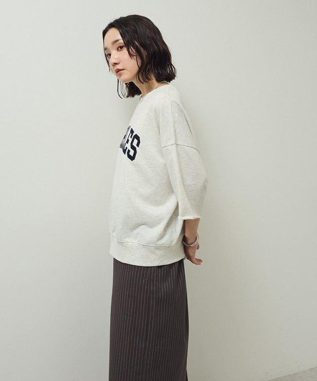 Green Parks ５分袖刺繍ロゴトレＴＥＥ Oatmeal