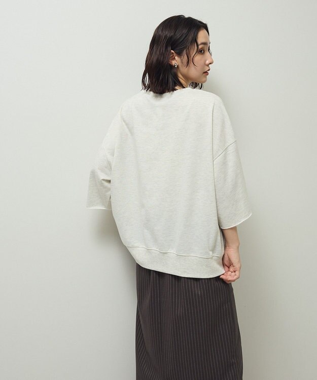 Green Parks ５分袖刺繍ロゴトレＴＥＥ Oatmeal