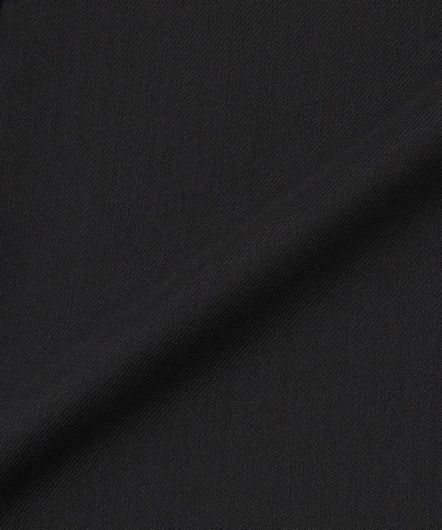 23区 ポリエステルウール シャツワンピース チャコールグレー系