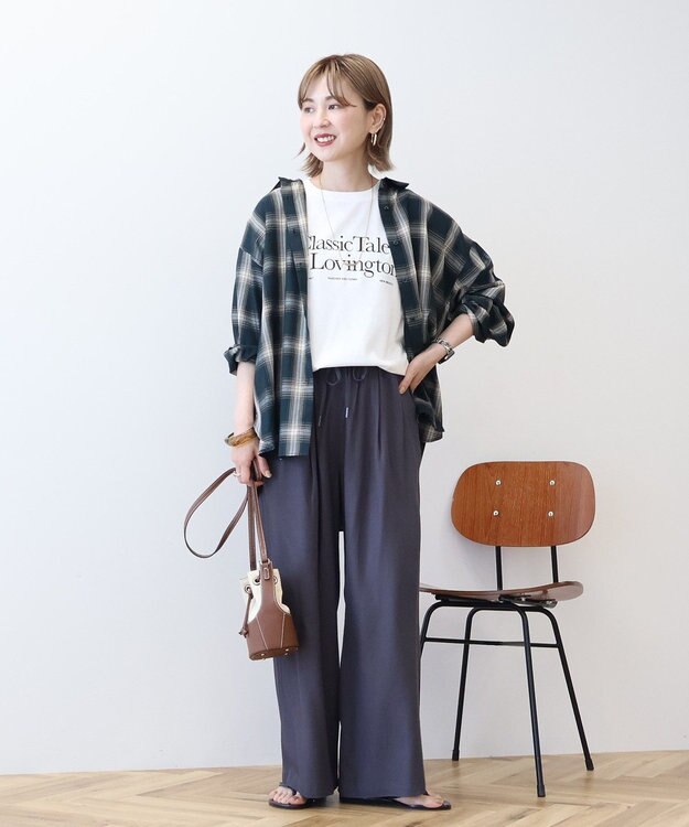 AMERICAN HOLIC イージーケアチェックシャツ【360°着こなしシャツ】 Green