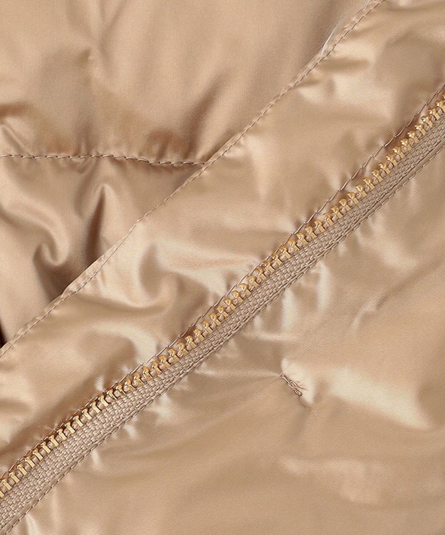 自由区 【XSサイズ～/洗える】ブライトダウン ミドル丈ダウンコート キャメル系