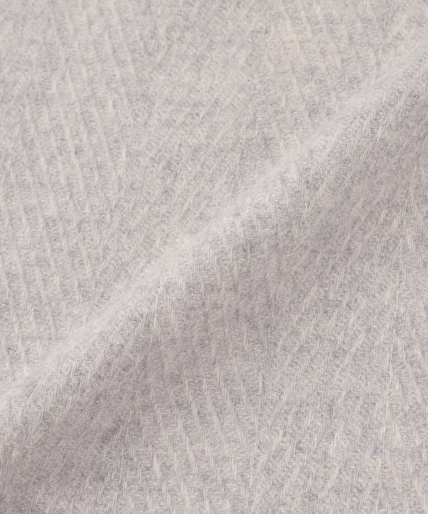 J.PRESS LADIES カシミヤ リバーシブル ヘリンボーン ストール ライトグレー系