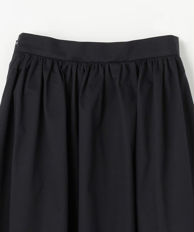 NAVE 【Nave・otona MUSE別注/接触冷感/UVケア/洗える】バックサテンフレアスカート ブラック系