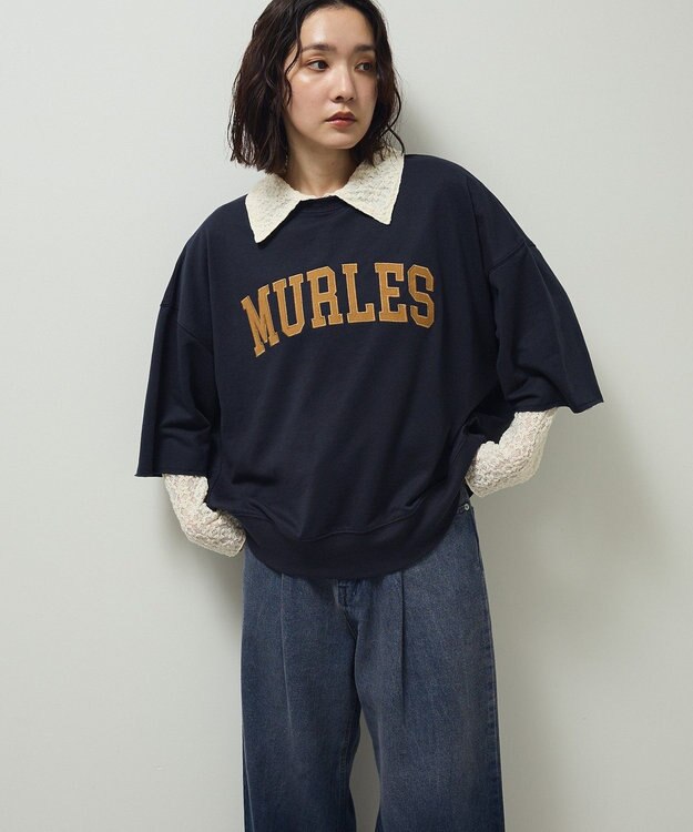 Green Parks ５分袖刺繍ロゴトレＴＥＥ Navy
