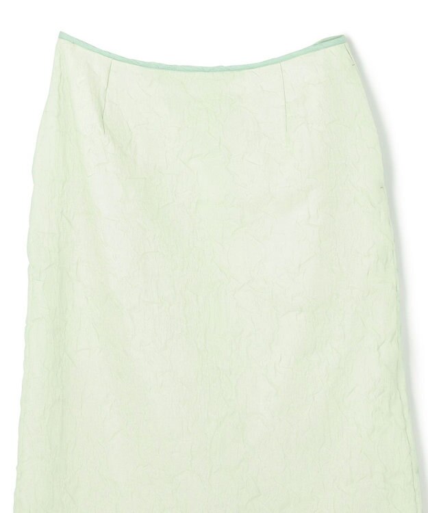 NAVE 【Nave・洗える/シアー素材】クラッシュオーガンジー スカート ライトグリーン系