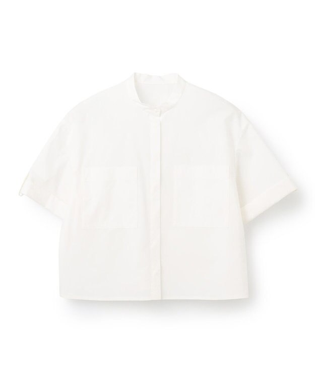 uncrave 【洗濯機洗い可】カラータイプライター ショートシャツ（uncrave WHITE） オフ