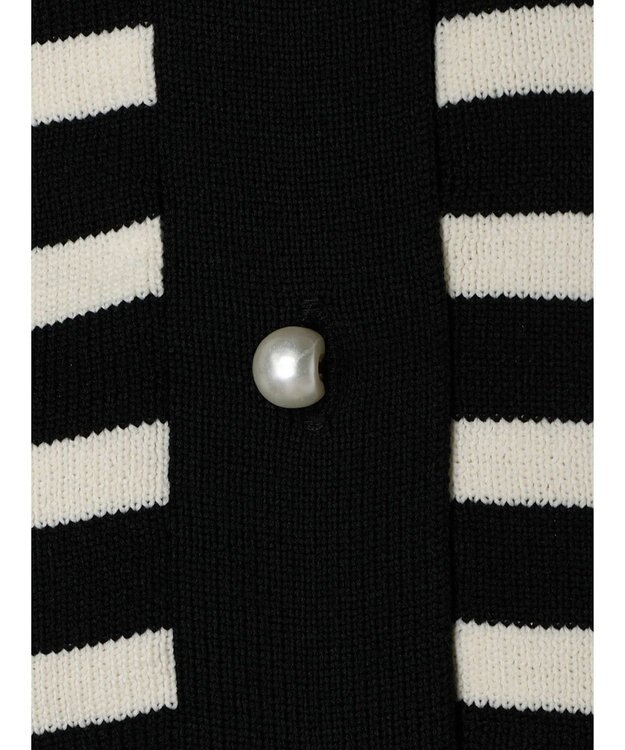 AMERICAN HOLIC エコカルットボーダークルーネックカーディガン Border