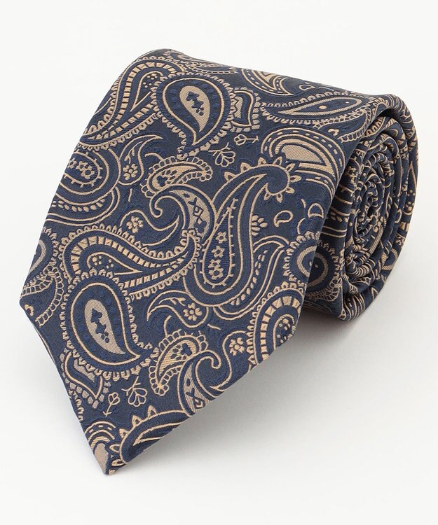 KASHIYAMA KASHIYAMAオリジナル【JAPAN MADE】ペイズリーネクタイ ブラウン
