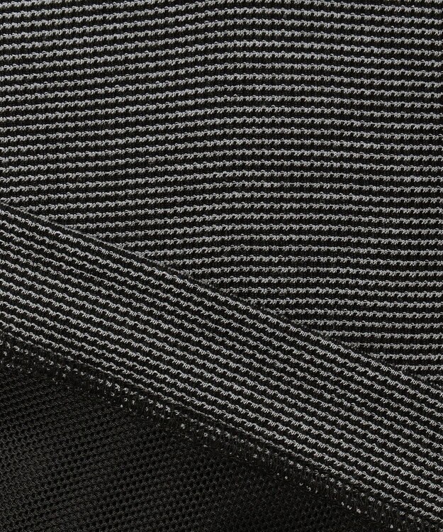 JOSEPH ABBOUD MOUNTAIN デルタメッシュ ハーフZIPカットソー ブラック系