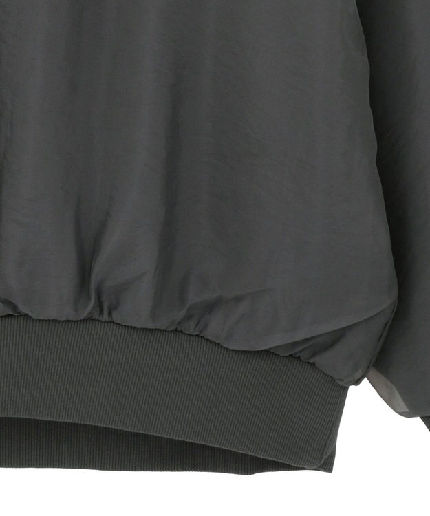 AMERICAN HOLIC オーガンジーレイヤードスウェットプルオーバー Charcoal Gray