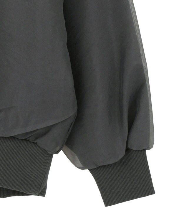 AMERICAN HOLIC オーガンジーレイヤードスウェットプルオーバー Charcoal Gray