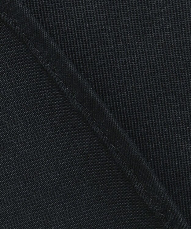 ICB 【洗える】 フィブリルツイル ロングシャツ ブラック系