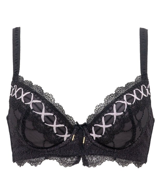 BRADELIS New York 【BRADELIS New York / 育乳補整ブラ・STEP1 集める】ウェンディステップ1ブラ24S1 脇のお肉もふんわり包んで補正するブラ ブラック