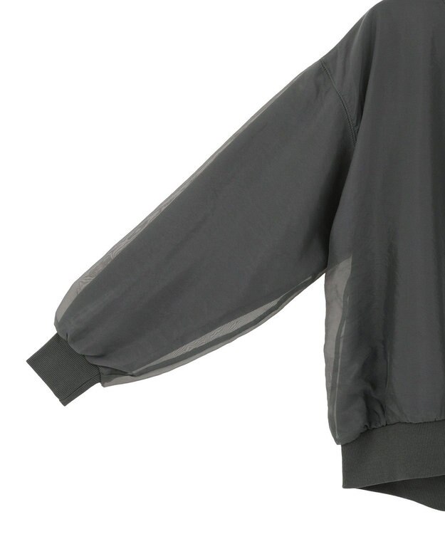 AMERICAN HOLIC オーガンジーレイヤードスウェットプルオーバー Charcoal Gray