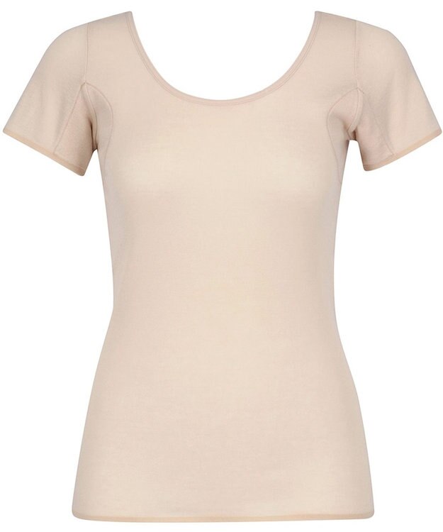 Wing インナー 綿100％ 【綿100％ ひびきにくいタイプ】 3分袖 半袖 春 夏 EL1376 ウイング／ワコール ベージュ