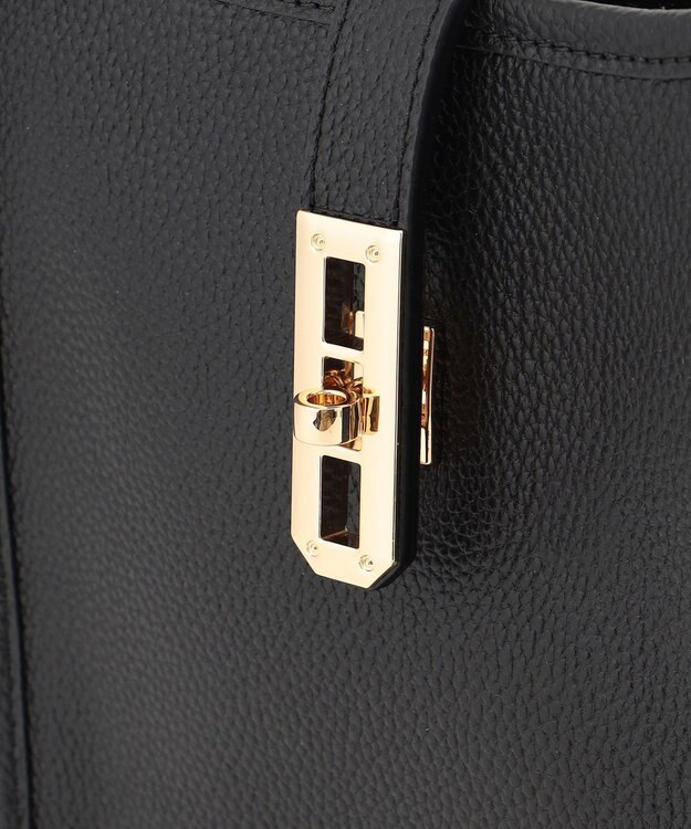 LA BAGAGERIE スクエアレザーミニショルダーバッグ ブラック