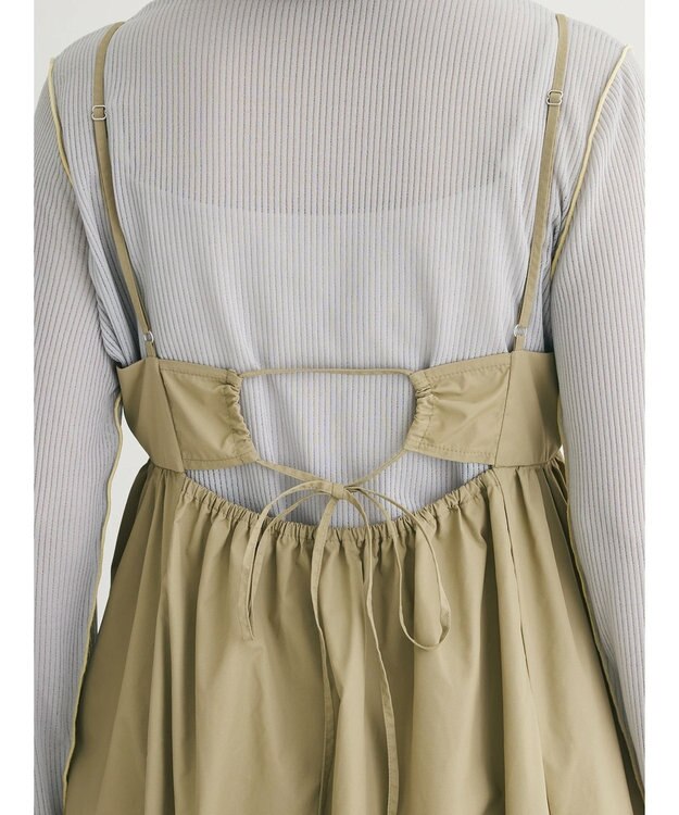 Green Parks ナイロンキャミワンピース Beige