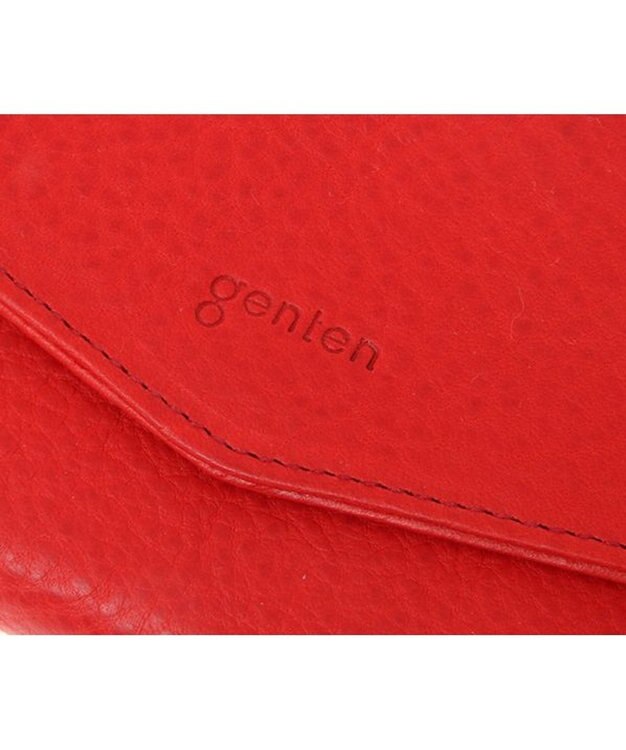 genten トスカ ギャルソン長財布 レッド