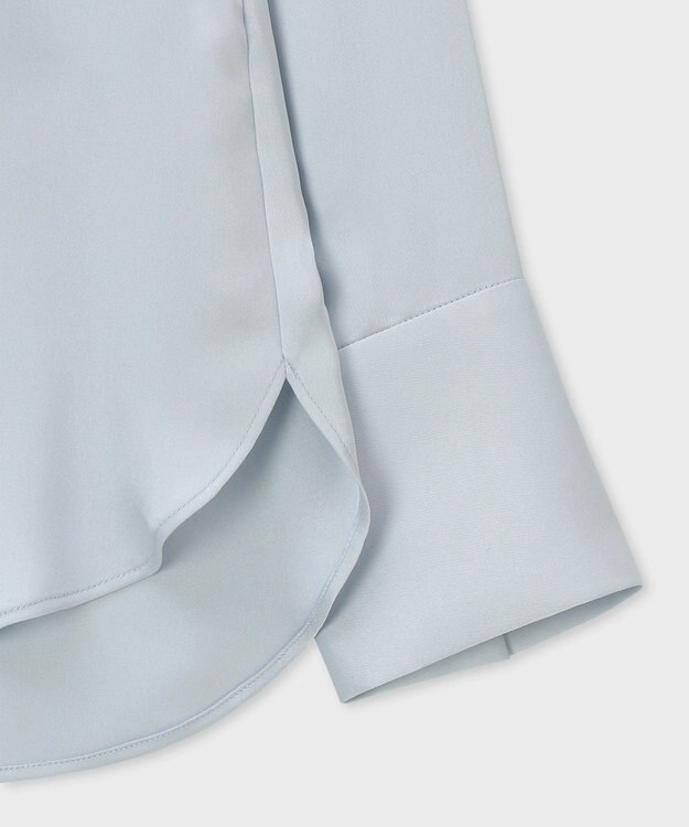 Paul Smith サテン ボウタイ ブラウス ライトブルー