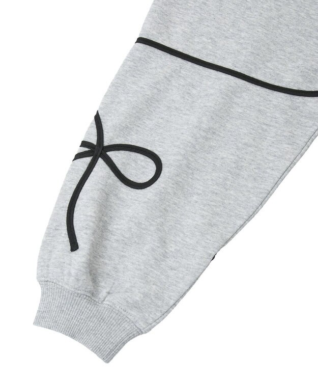 Green Parks ・ｓｗｉｎｇ　ｂｙ　リボンコード刺繍スウェット Gray Mixture