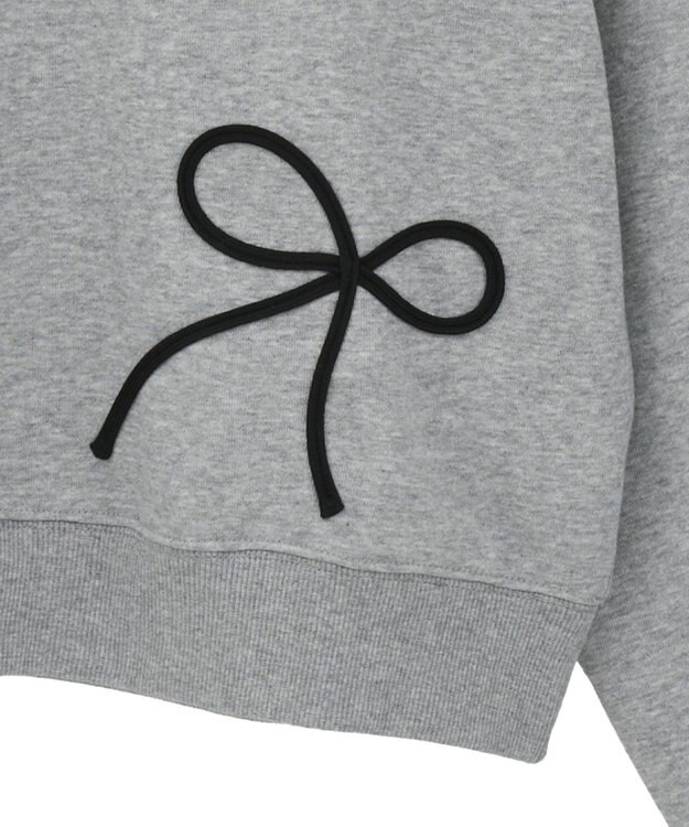 Green Parks ・ｓｗｉｎｇ　ｂｙ　リボンコード刺繍スウェット Gray Mixture