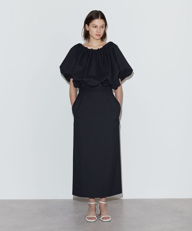 NAVE 【Nave　洗える】リリーIラインスカート ダークブラウン系