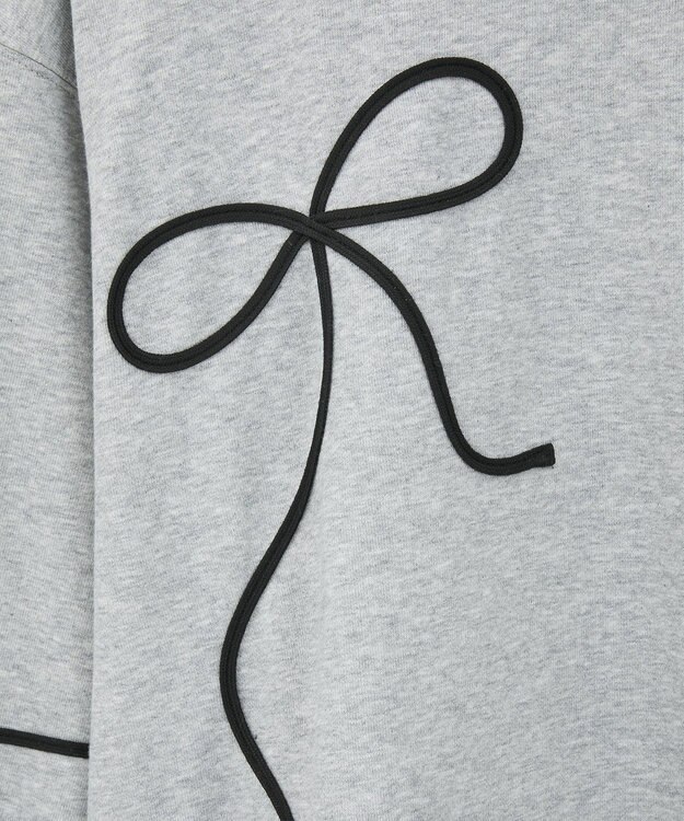 Green Parks ・ｓｗｉｎｇ　ｂｙ　リボンコード刺繍スウェット Gray Mixture