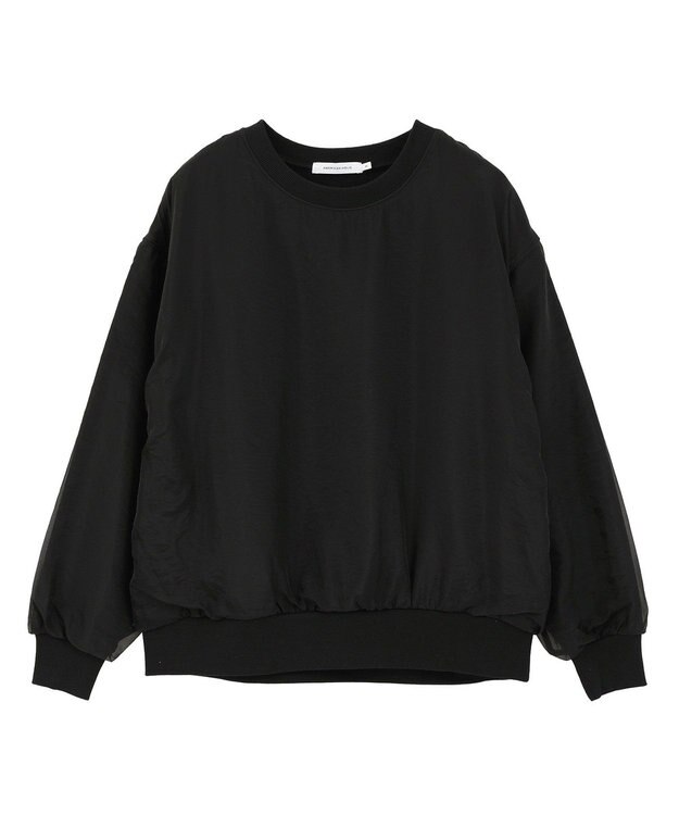 AMERICAN HOLIC オーガンジーレイヤードスウェットプルオーバー Black
