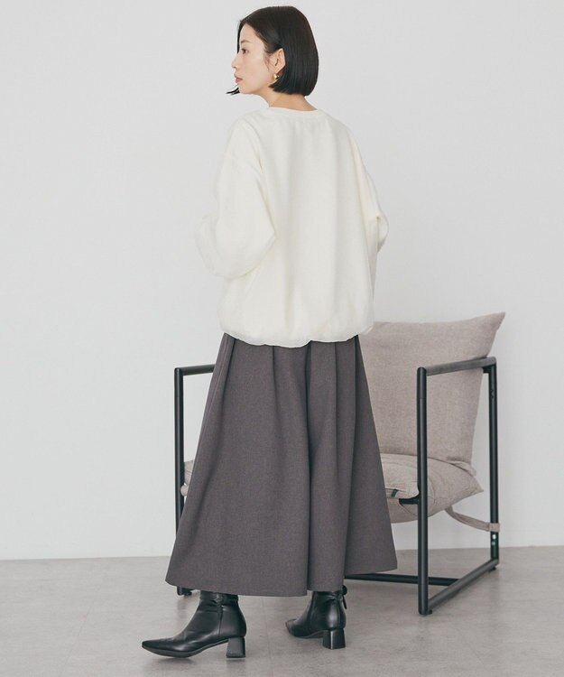 AMERICAN HOLIC オーガンジーレイヤードスウェットプルオーバー Ivory