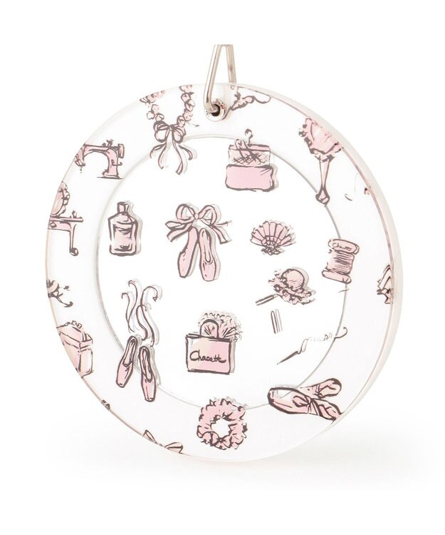 Chacott バレリーナミラーキーホルダー オフホワイト